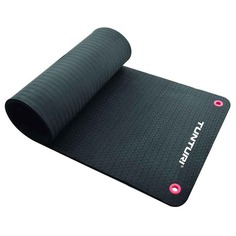 Коврик для упражнений - очень толстый коврик для фитнеса 1,5 см - черный TUNTURI, черный