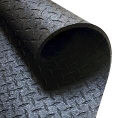 Защитный коврик/напольный коврик — 183 см x 122 см x 1,27 см — черный — резина BODY-SOLID, черный