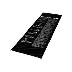 Коврик для йоги - коврик для гимнастики - пластик - 180 x 60 см - черный VIRTUFIT, черный