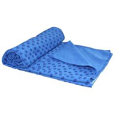 Полотенце для йоги - нескользящее полотенце - для коврика для йоги TUNTURI, синий