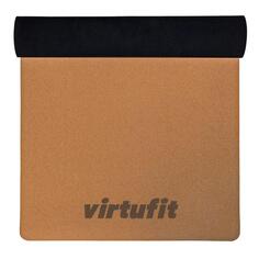 Пробковый коврик для йоги премиум-класса - 100% экологичный - 183 x 61 x 0,5 см VIRTUFIT, коричневый