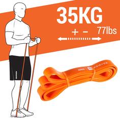 Фитнес-резинка, тренировочная лента для кросс-тренинга 35 кг CORENGTH, апельсин