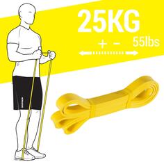 Фитнес-резинка, тренировочная лента Cross Training 25 кг CORENGTH, желтый