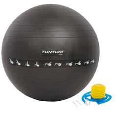 Фитнес-мяч - сидячий мяч до 350 кг - фитнес-мяч TUNTURI, черный