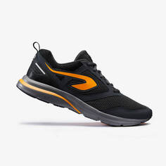 Мужские кроссовки Run Active черные/оранжевые KALENJI, карбоновый серый/манго