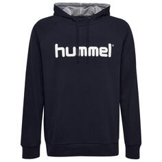 Hmlgo Cotton Logo Hoodie Woman Хлопковая толстовка с капюшоном для женщин HUMMEL, камуфляж/серый антрацит/серый антрацит