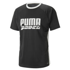 teamLIGA Футболка с логотипом для паделя Мужчины PUMA, черный