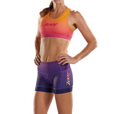 Брюки спортивные женские для триатлона 4 дюйма брюки фасона Sunset ZOOT, фиалка/манго