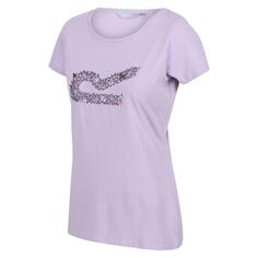 Женская футболка для фитнеса Breezed II - фиолетовая REGATTA, пастельно-розовый/фиолетовый