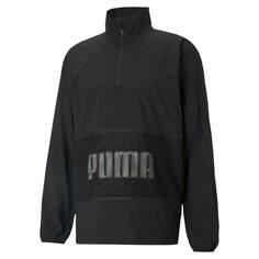 куртка PUMA TRAIN GRAPHIC 1/2 ZIP, черный