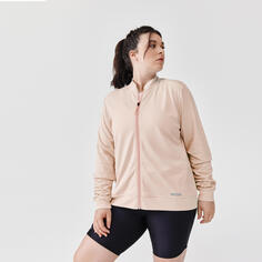 Куртка для бега Dry дышащая женская розовая KALENJI, розовый кварц