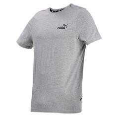 Мужская футболка Essentials с тонким принтом-логотипом PUMA, серый