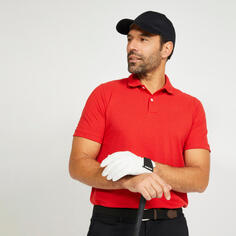 Мужская футболка-поло с короткими рукавами для гольфа - MW500 голубая INESIS, светло-голубой
