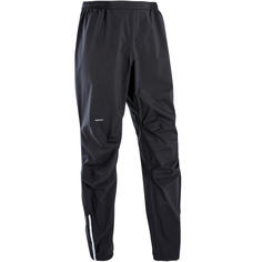 Непромокаемые штаны для бега Trail водонепроницаемые мужские черные EVADICT, черный/салатовый
