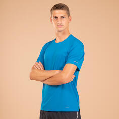 Рубашка для бега с короткими рукавами для трейлраннинга мужская - Perf blue EVADICT, тихоокеанский синий