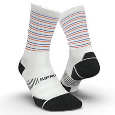 Носки для бега толстые средней высоты - Run900 Limited Edition France KIPRUN, белый/морской синий