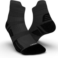 Носки для бега тонкие Kiprun Strap черные, черный/космический серый