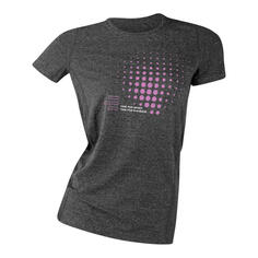 Техническая футболка с короткими рукавами женская Fitness Running Cardio Melange серая R-EVENGE, Серый