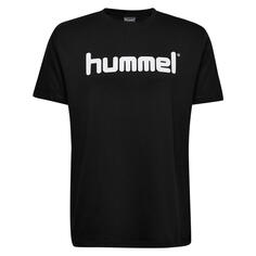 Хлопковая футболка с логотипом Hmlgo S/S Футболка S/S Мужчины HUMMEL, черный