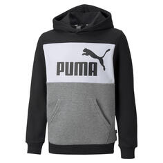 Худи с цветными блоками Youth Essentials+ PUMA, черный