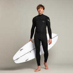 Гидрокостюм мужской 900 серфинг 4/3 мм черный OLAIAN, черный