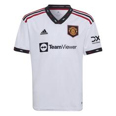 Детская футбольная форма - Манчестер Юнайтед на выезде 2022 ADIDAS, белый/черный/красный