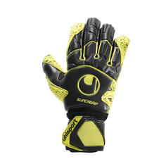 Перчатки вратарские Uhlsport Supergrip Flex Frame Carbon, черный/желтый
