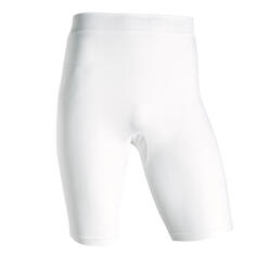 Функциональные шорты футбольные Keepdry 500 женские/мужские белые KIPSTA, белый/кофе со льдом
