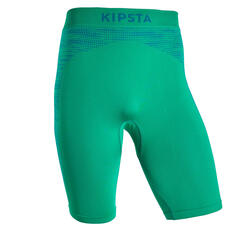 Функциональные шорты футбольные Keepdry 500 женские/мужские зеленые KIPSTA, изумрудно-зеленый/зеленый джунглей