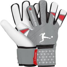 Футбольные вратарские женские/мужские перчатки Derbystar Goalie V22 Bundesliga, серый/красный