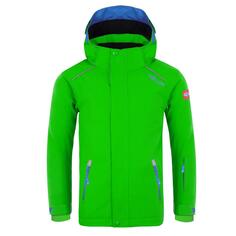 Детская лыжная куртка Hallingdal непромокаемая светло-зеленая/темно-синяя TROLLKIDS, светло-зеленый/темно-синий