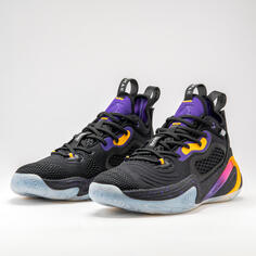 Баскетбольные кроссовки SE900 NBA Los Angeles Lakers женские/мужские черные TARMAK, черный
