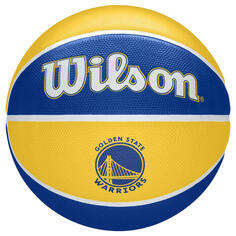 Баскетбольный мяч Wilson Team Tribute Warriors NBA размер 7 сине-желтый