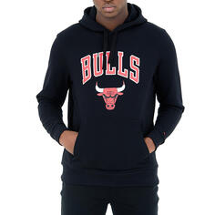 Толстовка NBA Chicago Bulls с капюшоном женская/мужская черная NEW ERA