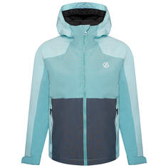 Походная куртка In The Lead III для походов/туризма/трекинга детская непромокаемая DARE 2B, ледяной синий/мятно-зеленый/бирюзово-синий