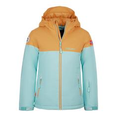 Лыжная куртка для девочки Hallingdal цвет морской волны/медовый TROLLKIDS, морская лазурь/мед