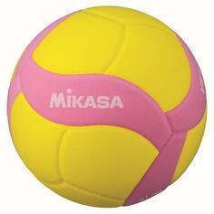 Легкий волейбольный мяч Mikasa VS170W-Y-BL желто-розовый, желтый