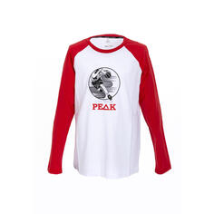 Рубашка с длинными рукавами PEAK базовая унисекс, красный