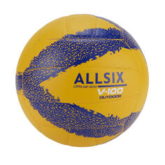 Мяч волейбольный V100 Outdoor желтый/синий ALLSIX