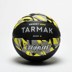 Мяч баскетбольный размер 5 - 500 р черный/желтый TARMAK, черный желтый