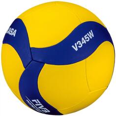 Мяч для волейбола Mikasa V345W светлый, желтый/синий/белый