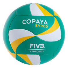 Мяч для пляжного волейбола BV900 FIVB желто-зеленый COPAYA, карибский зеленый/неоново-желтый