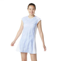 Платье для бадминтона 900 женское синее/серое PERFLY, Светло-синий