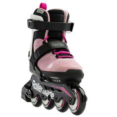 Роликовые коньки Microblade унисекс детские ROLLERBLADE, розовый/белый