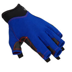 Перчатки парусные женские/мужские половинчатые 500 синие TRIBORD, морской синий/черный