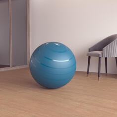 Фитнес-мяч размер 2 / 65 см - бирюзовый DOMYOS, темный бензин/темный бензин/голубой лед