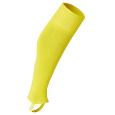 Футбольные носки для взрослых с перемычкой - F500 желтые KIPSTA, желтый/мед