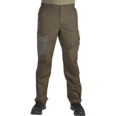 Охотничьи брюки СТЕПЬ 540 мужские прочные зеленые SOLOGNAC, темный хаки