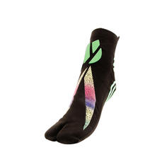 Технические функциональные носки с 1 носком для взрослых, нескользящие, черно-зеленые R-EVENGE