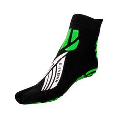 Технические функциональные носки с 1 носком для взрослых, нескользящие, черно-зеленые R-EVENGE, черный